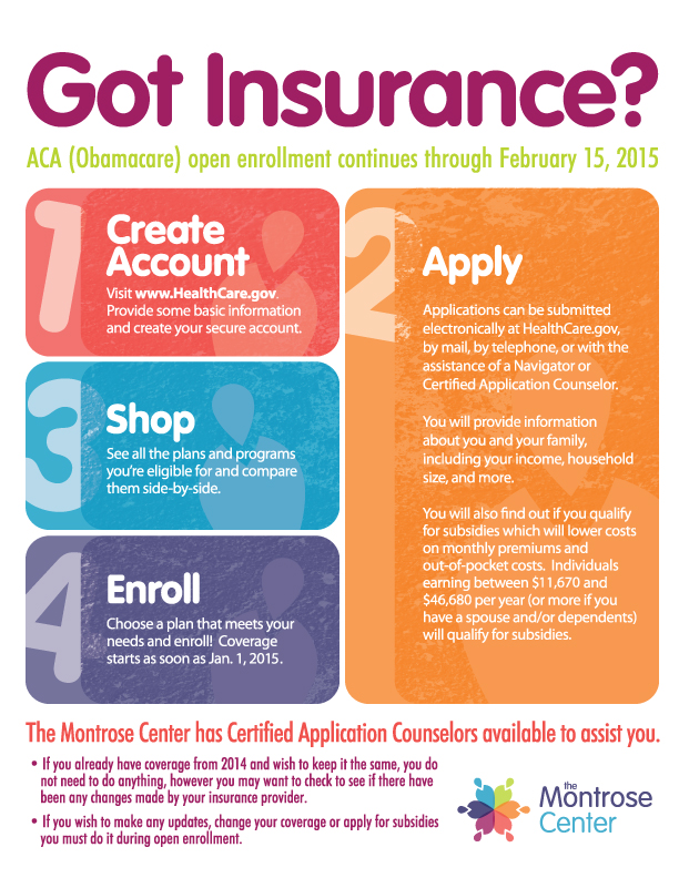 got insurance open enrollment is now the montrose center now enrolling flyers