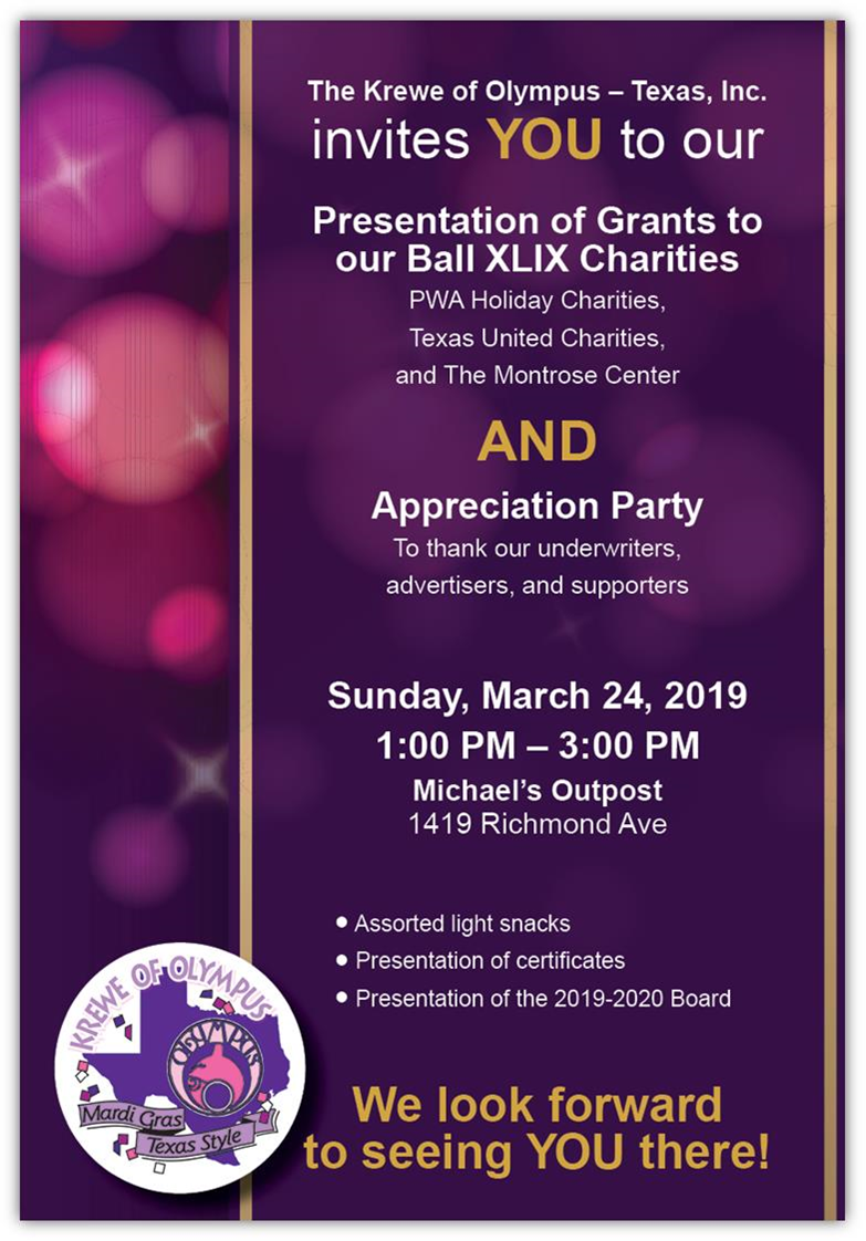 Krewe Event Flyer