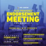 GLBT Caucus 2020 Primaries Endorsement Meeting